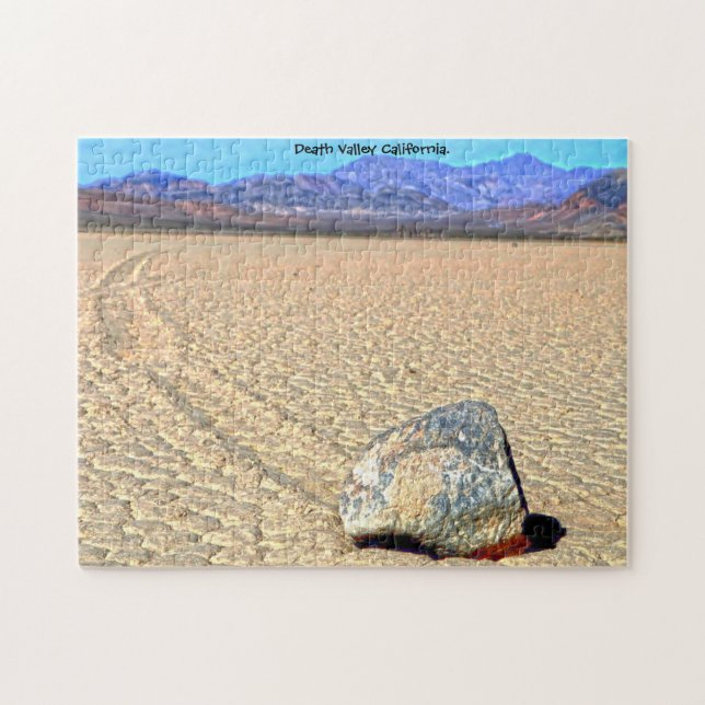 Moving Stones Death Valley Kalifornien. Jigsaw Puz (Horizontal)