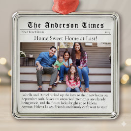 Moving Zuhause First Christmas New House Ornament Aus Metall