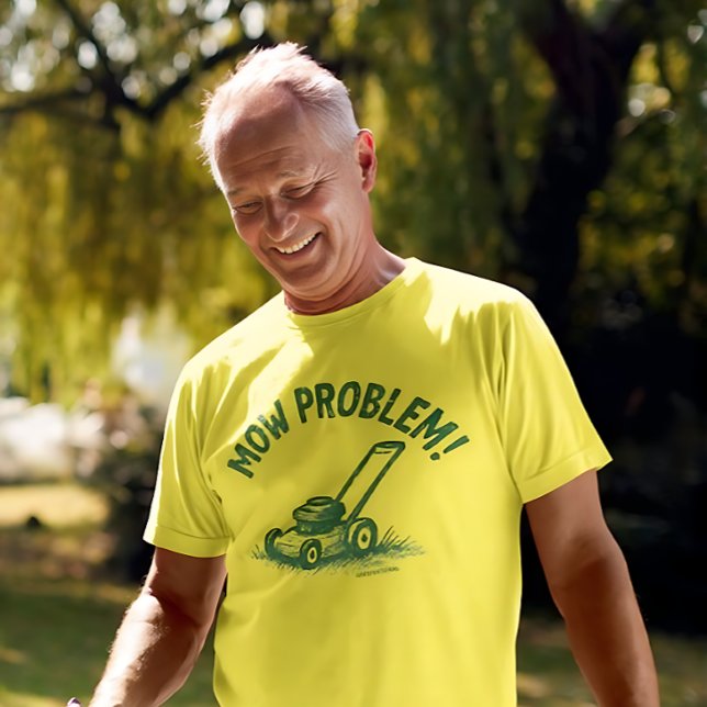 Mow Problem – Funny Lawn Care T-Shirt (Créateur téléchargé)
