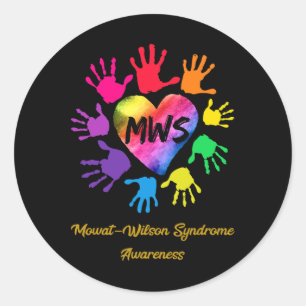 Mowat-Wilson-Syndrom Runder Aufkleber