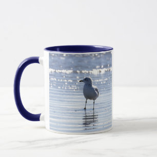 Möwe im Ozean Foto-Mug Tasse