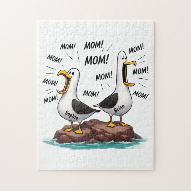 Möwe Mama Lustig Personalisiert (Vertikal)