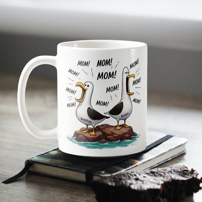 Möwe Mama Lustig Personalisiert Kaffeetasse (Von Creator hochgeladen)
