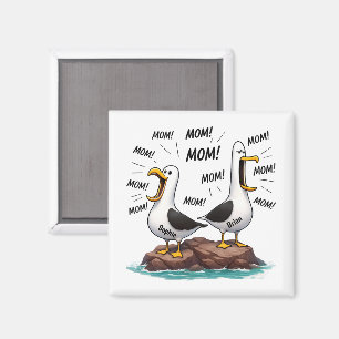 Möwe Mama Lustig Personalisiert Magnet