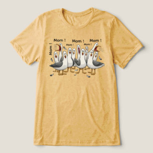 Möwe Mom Mom Mom - Personalisiertes Shirt - Lustig