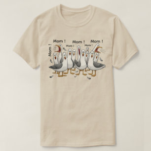 Möwe Mom Mom Mom - Personalisiertes Shirt - Lustig