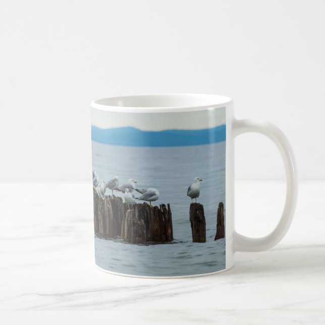 Möwe Pause Kaffeetasse (Rechts)