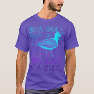 Möwe Seemöwe Seevogel Retro lustig T-Shirt