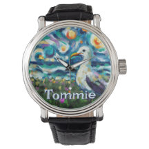 Möwe Van Gogh Stil Strand Personalisiert