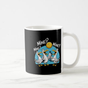 Möwe Volleyball Mine Mine Strand Vogel Ozean Liebe Kaffeetasse