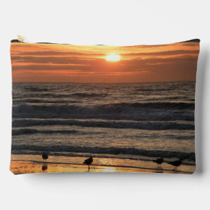 Möwen am Meer bei Sonnenuntergang Zubehörtasche
