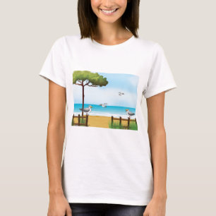 Möwen am Strand Sweatshirt T-Shirt