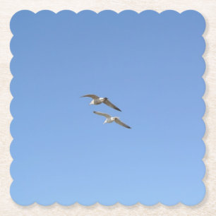 Möwen, die hoch fliegen - untersetzer
