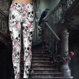 Möwen mit rosa Blume Leggings