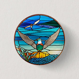 🌊 Möwen-Ozean-Geschenk für Küsten-Naturliebhaber  Button
