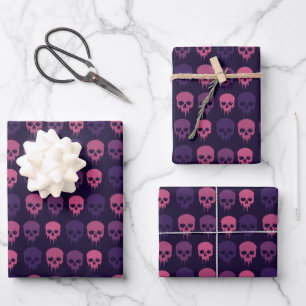 Möwen tropfen in rosa und Lila Geschenkpapier Set