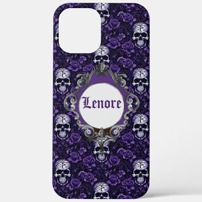 Möwen und violette Blumen Case-Mate iPhone Hülle (Rückseite)