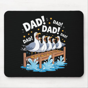 Möwen-Vater Lustiger Vater Humor Ozean Leben Vater Mousepad