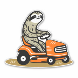 Mowing Sloth Aufkleber