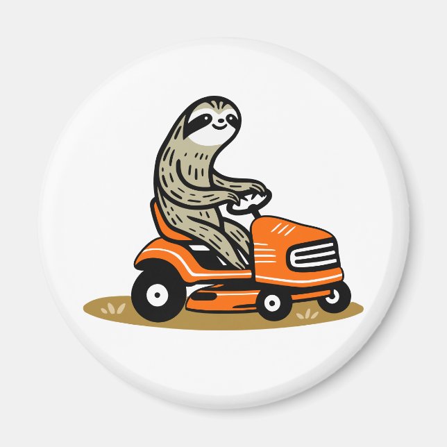 Mowing Sloth Magnet (Vorne)