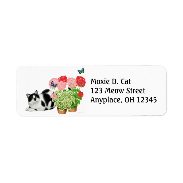 Moxie Chat avec Étiquette de papillons (Devant)