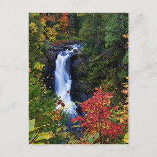 Moxie Falls in Maine Postcard Postkarte