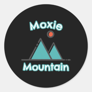 Moxie Mountain Maine Berge Bergsteigen Wandern Cam Runder Aufkleber