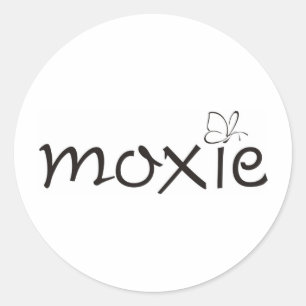 Moxieschmetterling Runder Aufkleber
