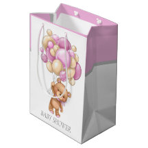 Baby shower Fille Teddy sac cadeau