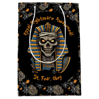 Moyen 🖤 Black Pharaoh Mummy Cadeau Sac 🎃 👑