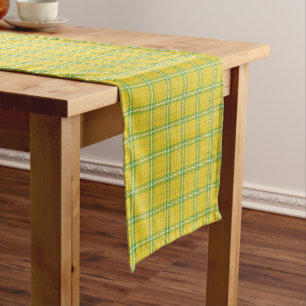Moyen Chemin de table à carreaux