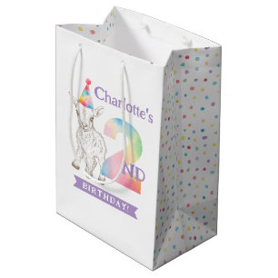 Moyen Chèvre 2e Anniversaire Sac cadeau - Fav fête des a