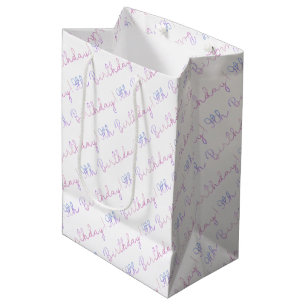 Moyen Cloud Neuf 9e Sac cadeau d'anniversaire - Pastel T