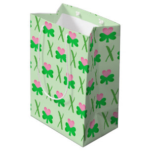 Moyen Étreintes et baisers shamrock et sac de cadeau de