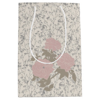 Moyen Eve et fleurs calmes, Sac cadeau Romance Tropical