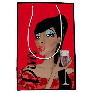 Moyen Fabuleux sac cadeau "African American Diva"