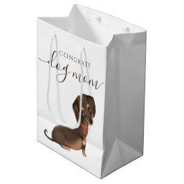 Moyen Félicitations Chien Maman Sac cadeau