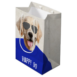 Moyen Golden Retriever 90th Birthday Medium Cadeau sac
