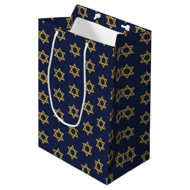 Moyen Happy Hanoukka Chanukah Gite Sac cadeau (Devant Angle)