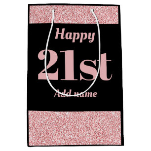 Moyen Joli sac personnalisé élégant 21ème de cadeau