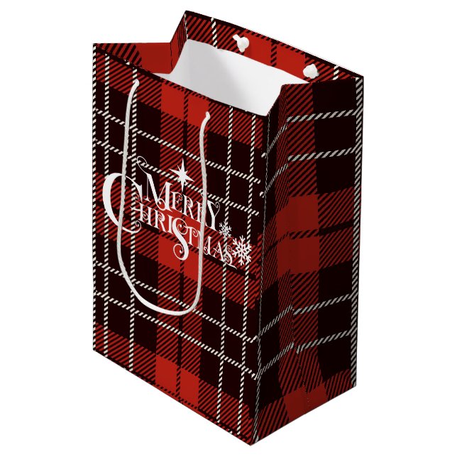 Moyen Joyeux cadeau de Noël sac (Devant Angle)