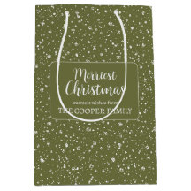 Joyeux Noël Festif Wreath Holiday Sac cadeau