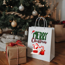 Joyeux Noël par le Père Noël - Sac Cadeau