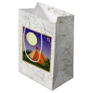 Moyen Judaica 12 Tribus d'Israël Sac Cadeau Art Gad
