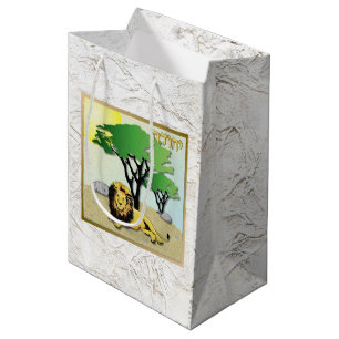 Moyen Judaica 12 Tribus d'Israël Sac Cadeau Juda