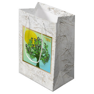 Moyen Judaïque 12 Tribus D'Israël Art Asher Cadeau Sac