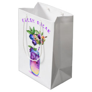 Moyen Jus de bleuets Cool Boire des Fruits Sac cadeau