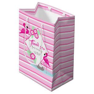 Moyen Le flamant rose vous remercient sac de cadeau de