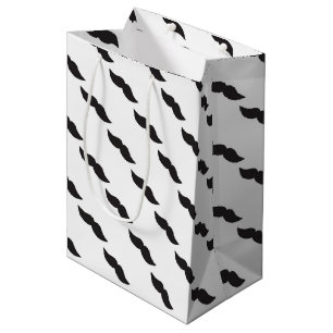 Moyen Mustache Chic Anniversaire de fête Sac cadeau