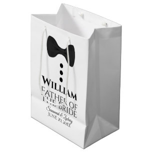 Moyen Père de la Mariage mariée sac cadeau avec Cravate 